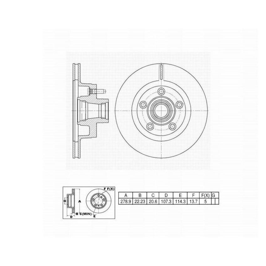 Winhere 443003 Disc Brake R&H Assy
