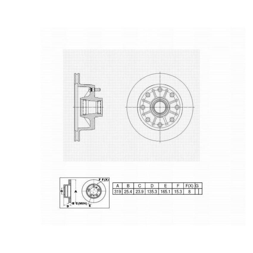Winhere 443080 Disc Brake R&H Assy