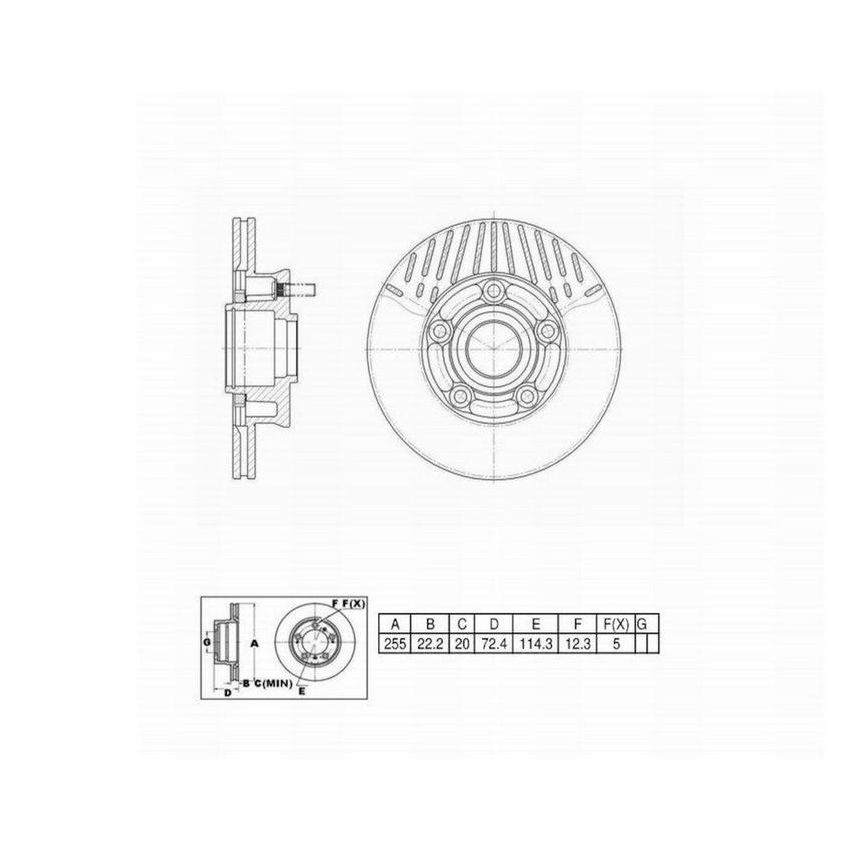 Winhere 443093 Disc Brake R&H Assy