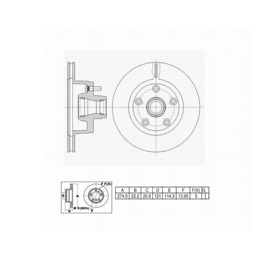 Winhere 443151 Disc Brake R&H Assy