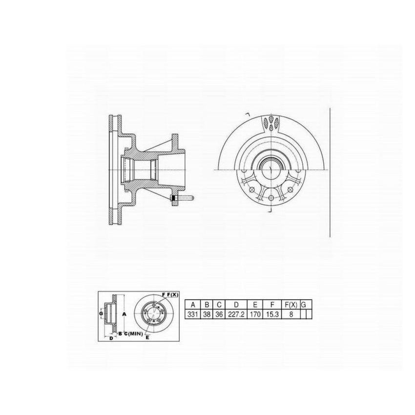 Winhere 443218 Disc Brake R&H Assy