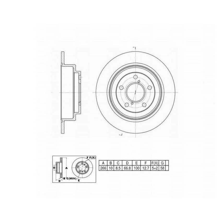 Winhere 661123 Brake Rotor