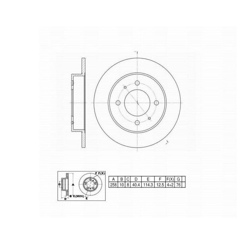 Winhere 661324 Brake Rotor