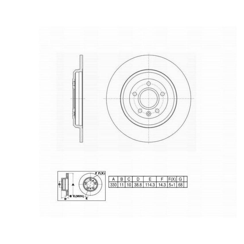 Winhere 661815 Brake Rotor