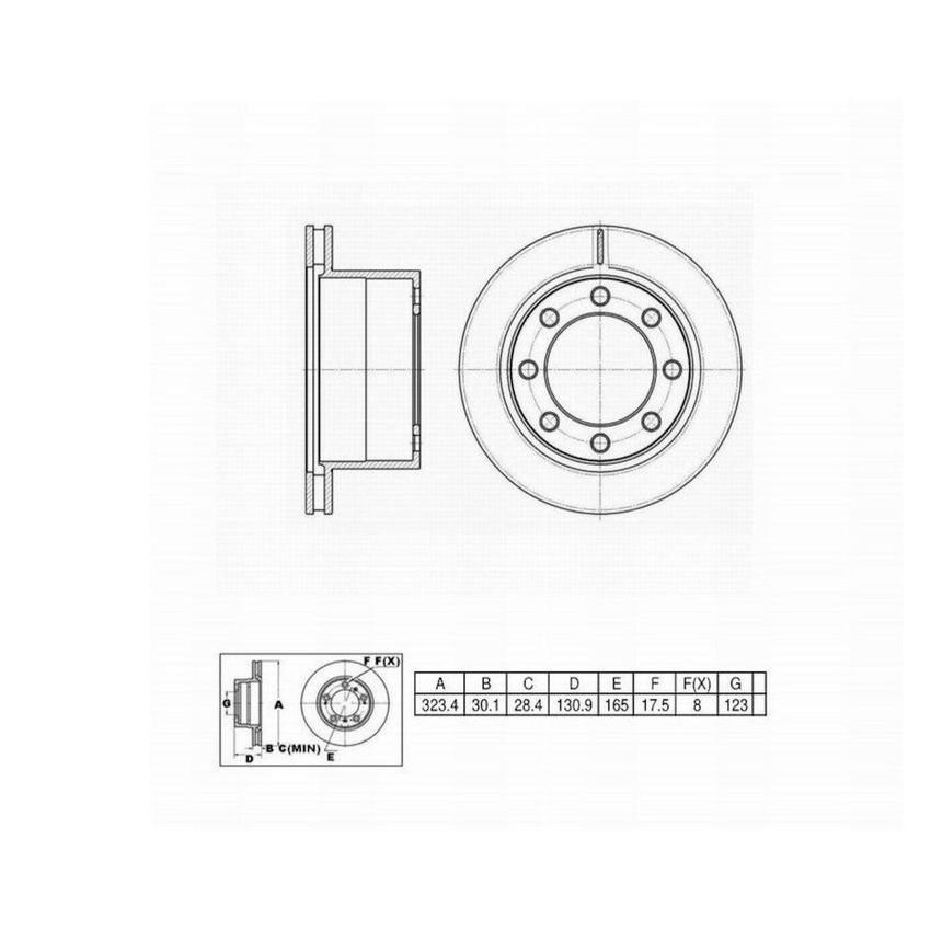 Winhere 6620174 Brake Rotor