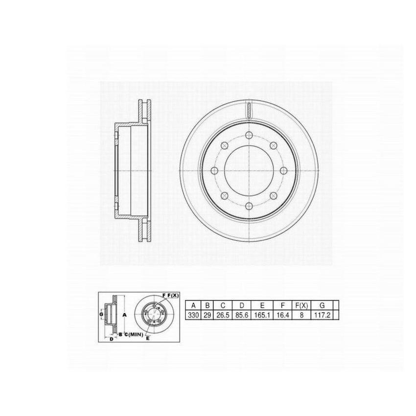 Winhere 6620230 Brake Rotor