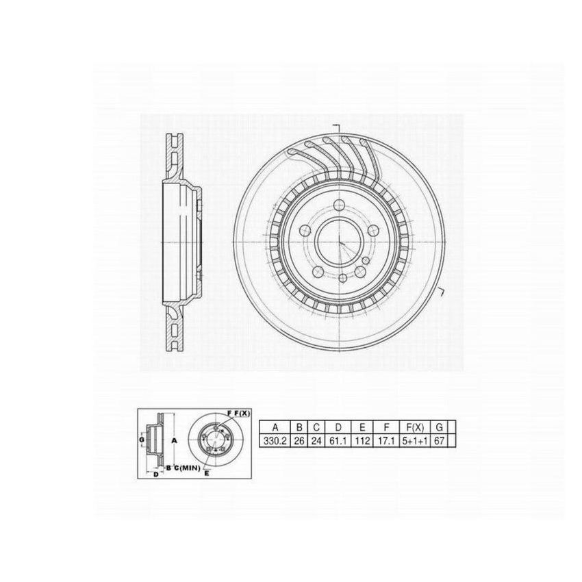 Winhere 6620267 Brake Rotor