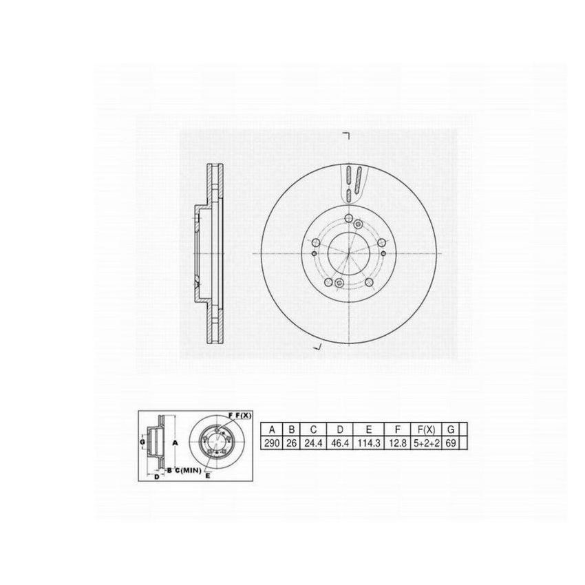 Winhere 6620278 Brake Rotor