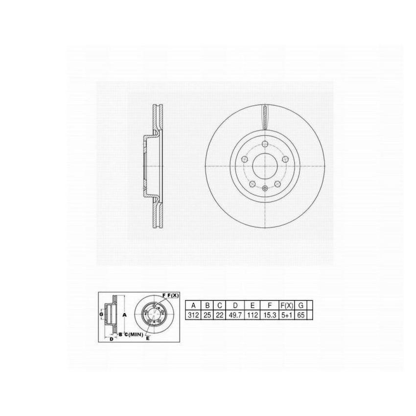 Winhere 6620312 Brake Rotor