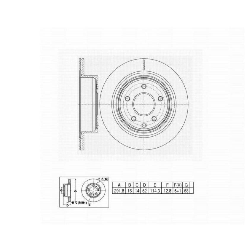 Winhere 6620313 Brake Rotor