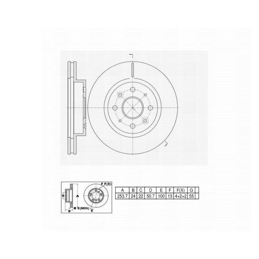 Winhere 6620318 Brake Rotor