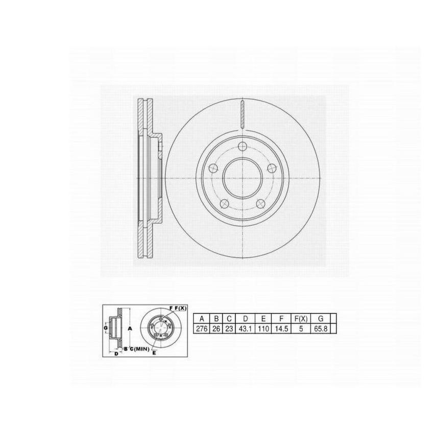 Winhere 6620323 Brake Rotor