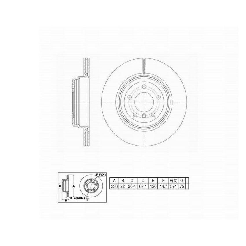 Winhere 6620347 Brake Rotor
