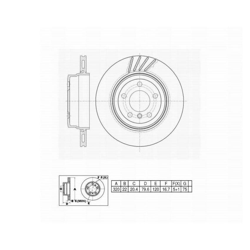 Winhere 6620395 Brake Rotor