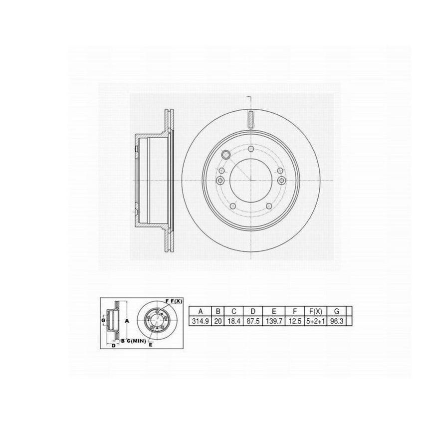 Winhere 6620429 Brake Rotor