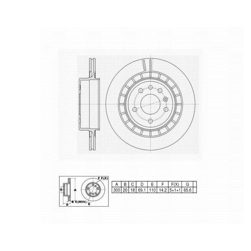 Winhere 6620430 Brake Rotor