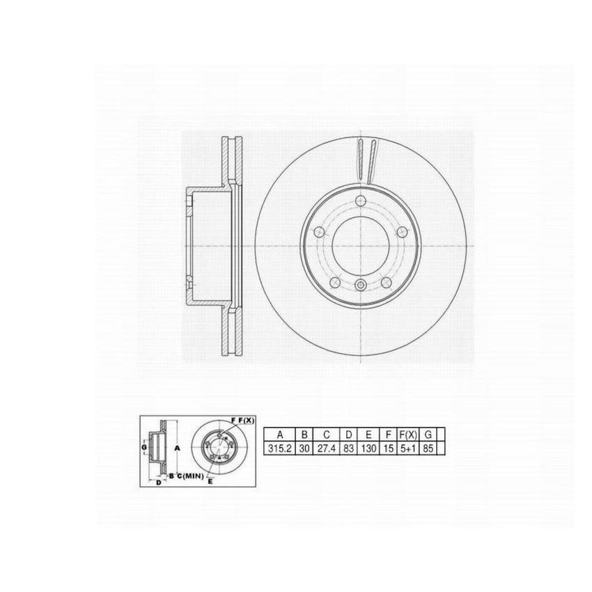 Winhere 6620446 Brake Rotor