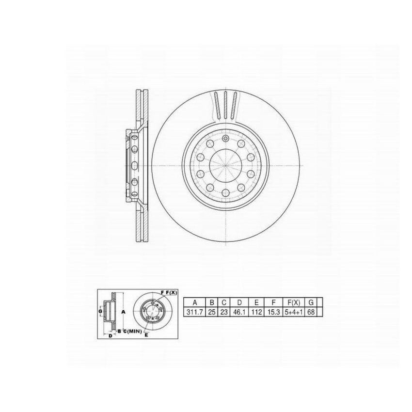 Winhere 6620462 Brake Rotor