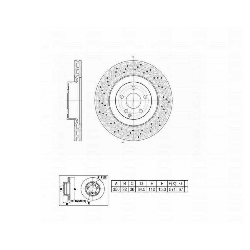 Winhere 6620467DR Brake Rotor