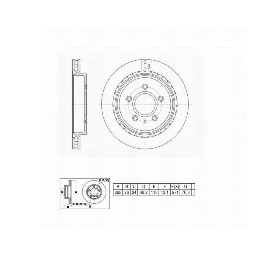 Winhere 6620514 Brake Rotor