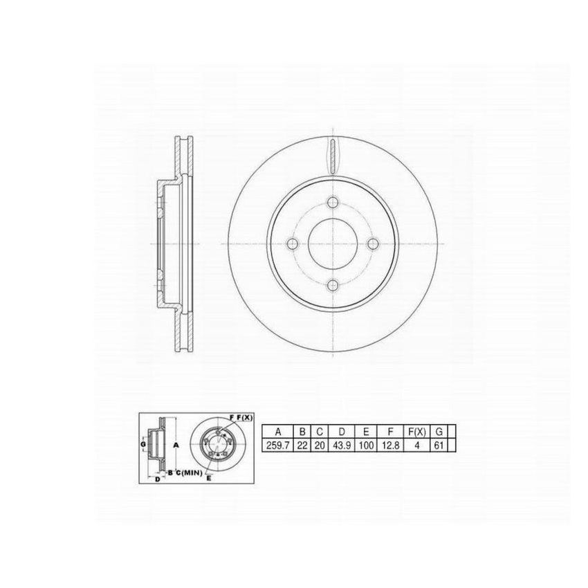 Winhere 6620526 Brake Rotor