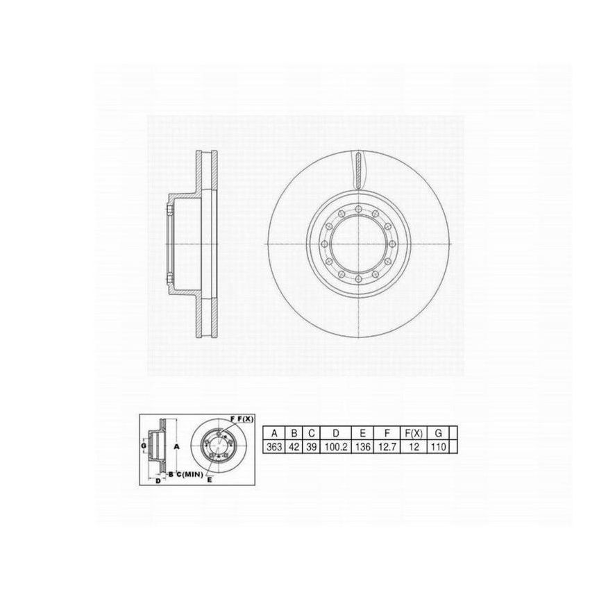 Winhere 6620541 Brake Rotor