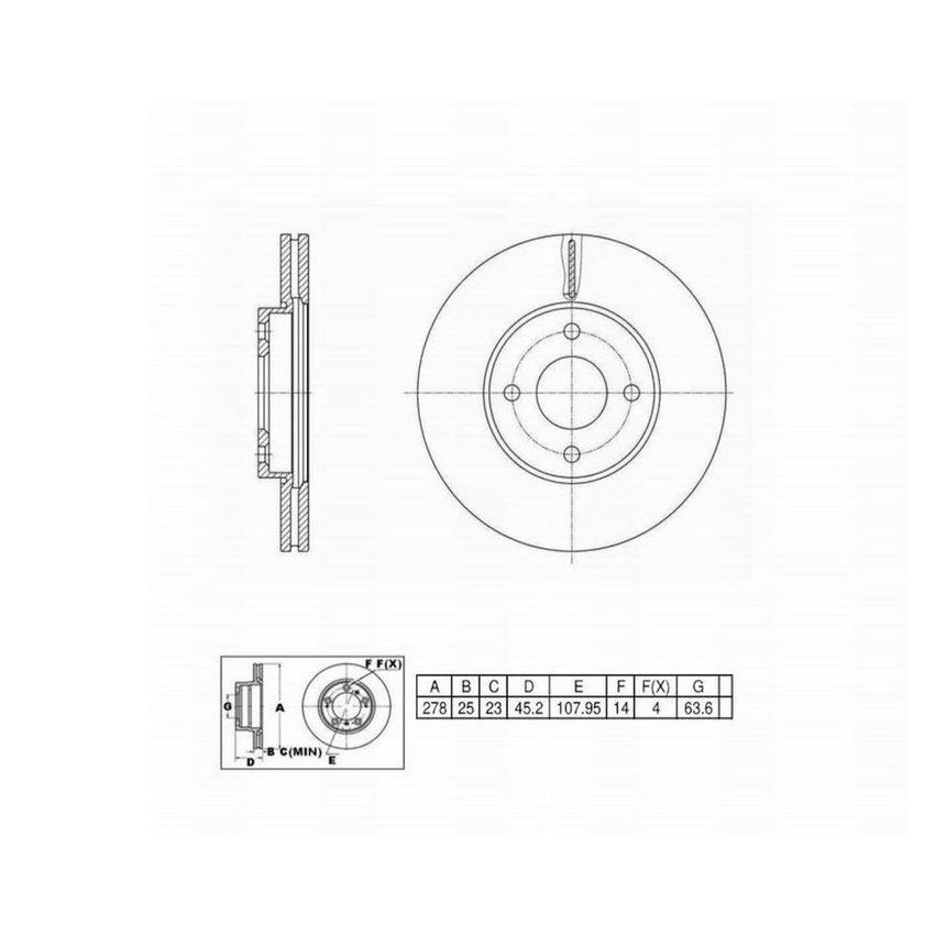 Winhere 6620583 Brake Rotor