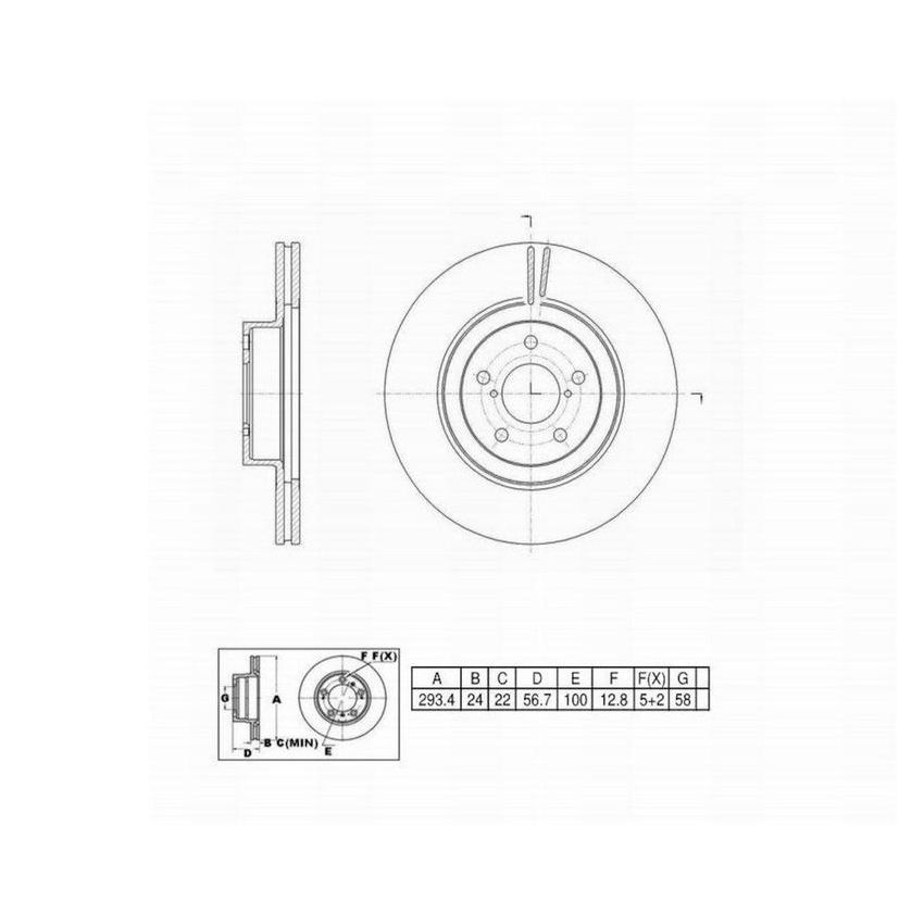 Winhere 6620624 Brake Rotor
