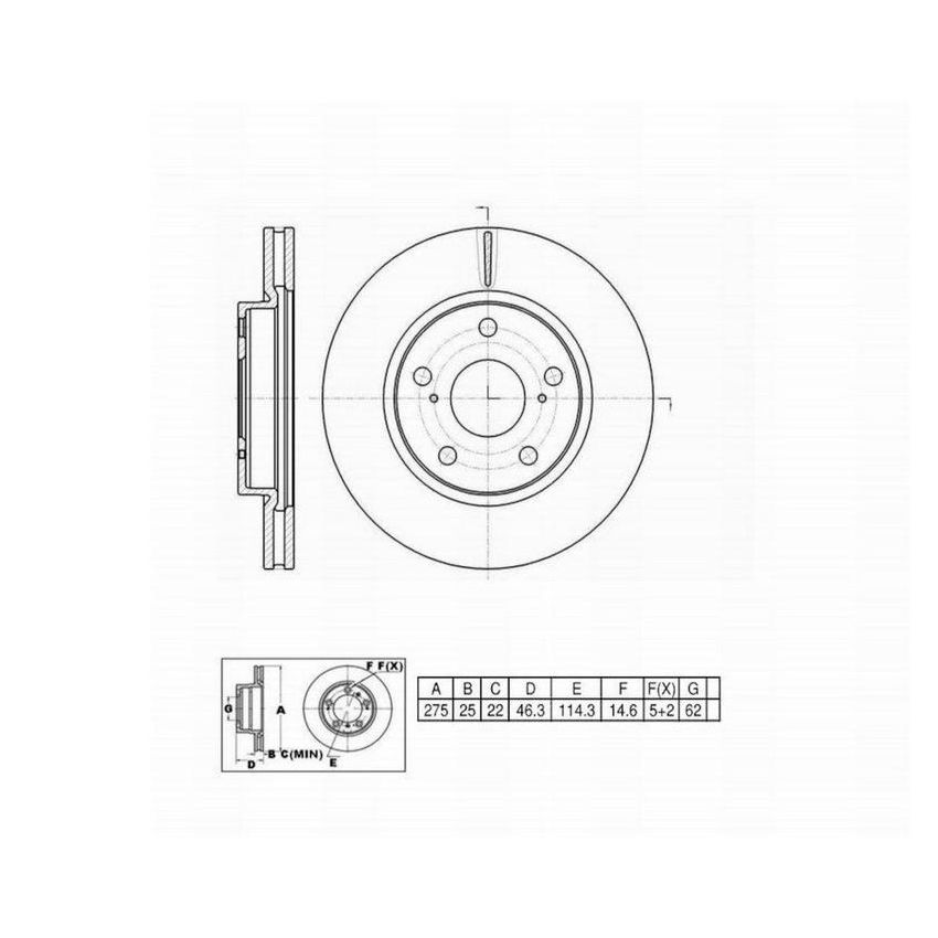 Winhere 6620666 Brake Rotor