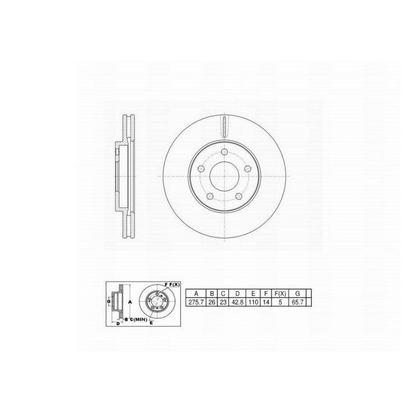 Winhere 6620676 Brake Rotor