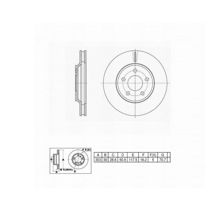 Winhere 6620679 Brake Rotor