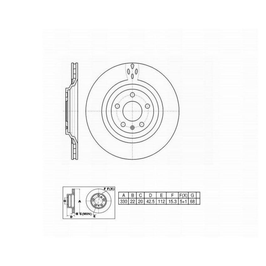 Winhere 6620701 Brake Rotor
