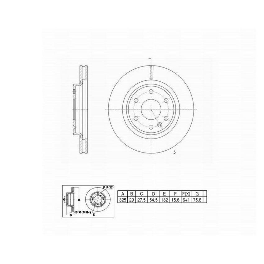 Winhere 6620713 Brake Rotor