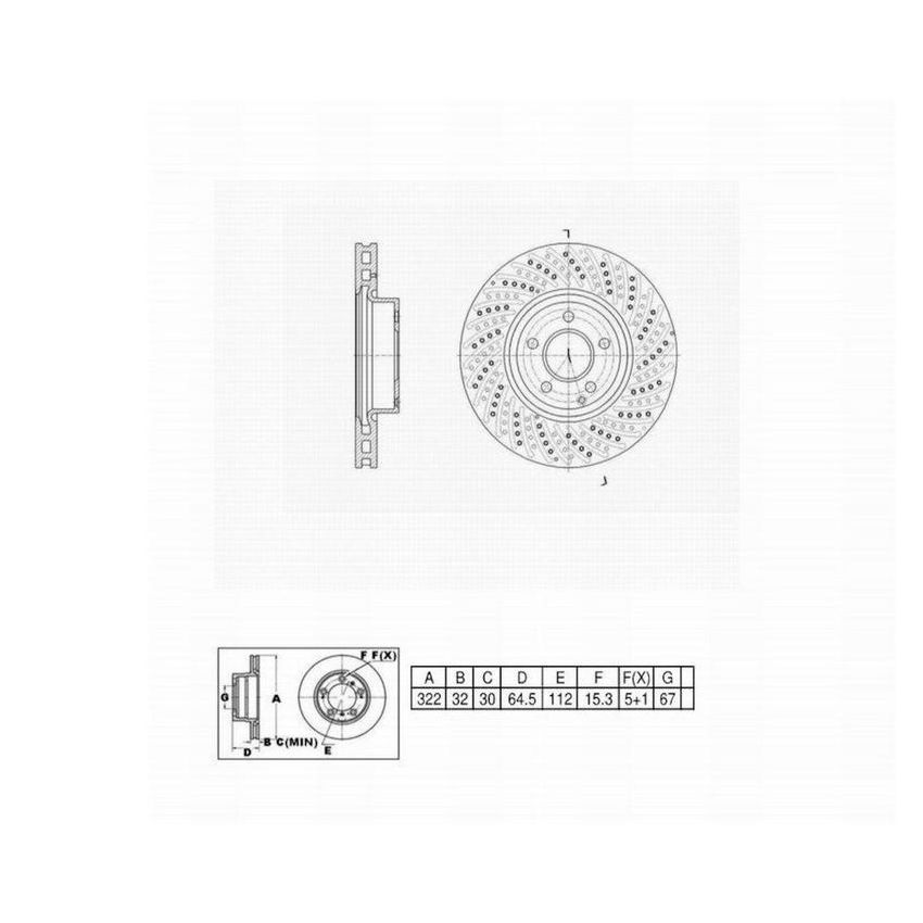 Winhere 6620720DR Brake Rotor