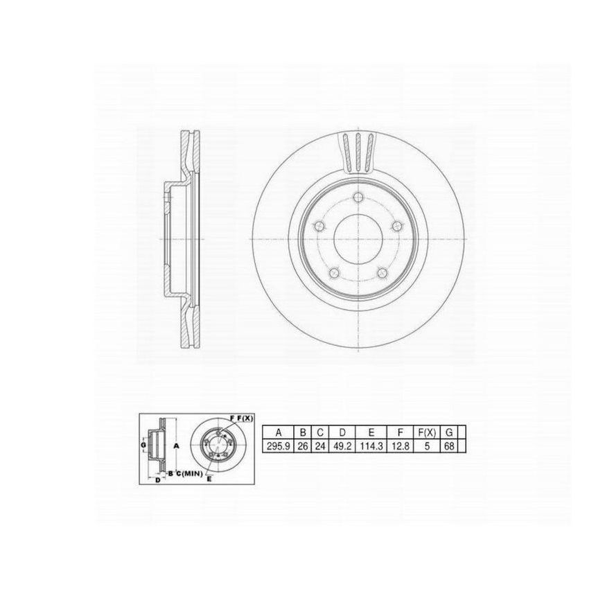 Winhere 6620735 Brake Rotor