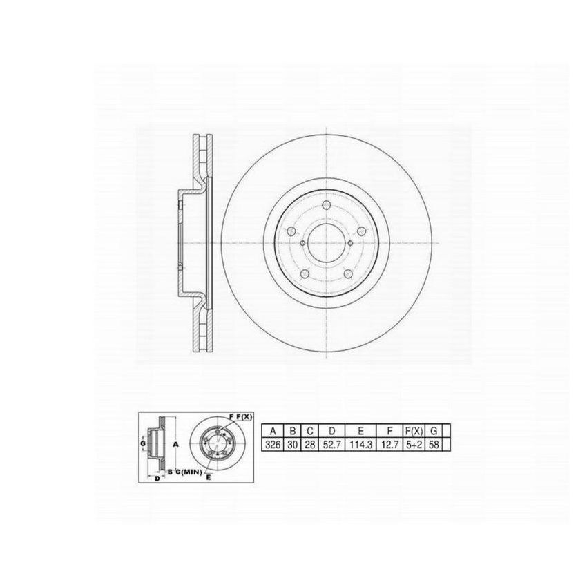 Winhere 6620739 Brake Rotor