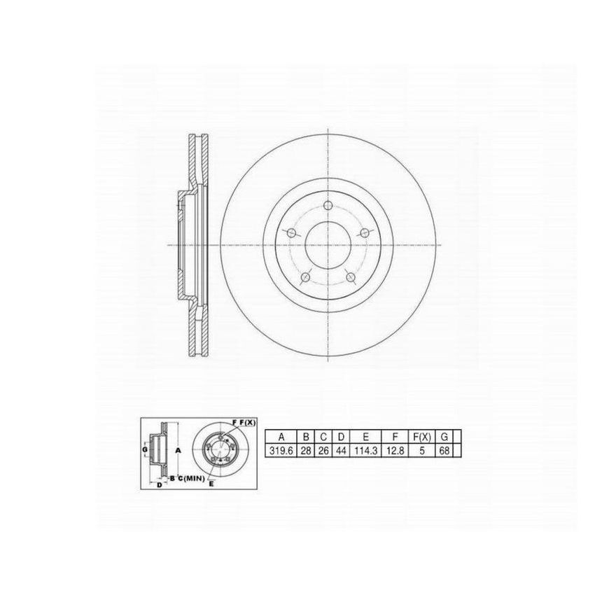Winhere 6620745 Brake Rotor
