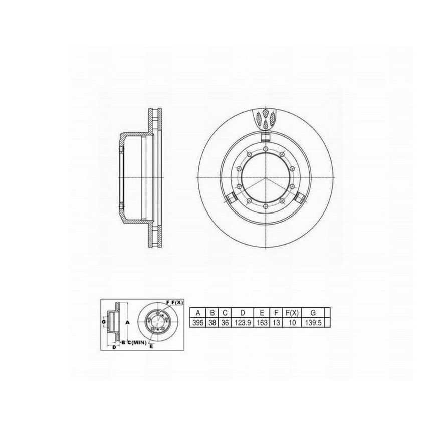Winhere 6620758 Brake Rotor