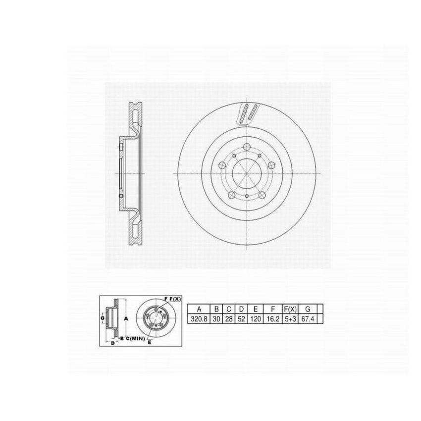 Winhere 6620763 Brake Rotor