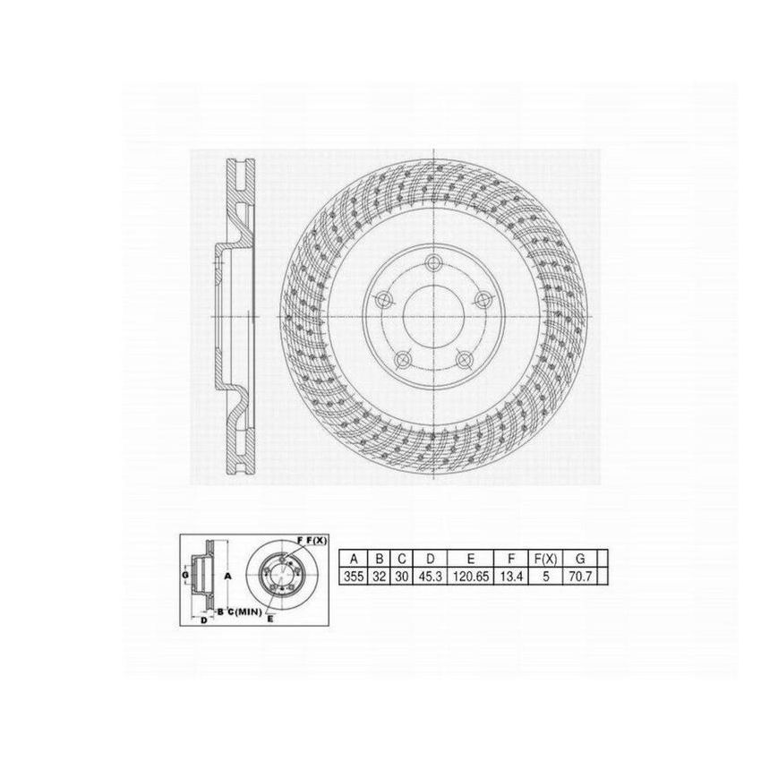 Winhere 6620819DR Brake Rotor
