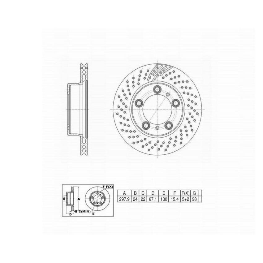Winhere 6620874DR Brake Rotor