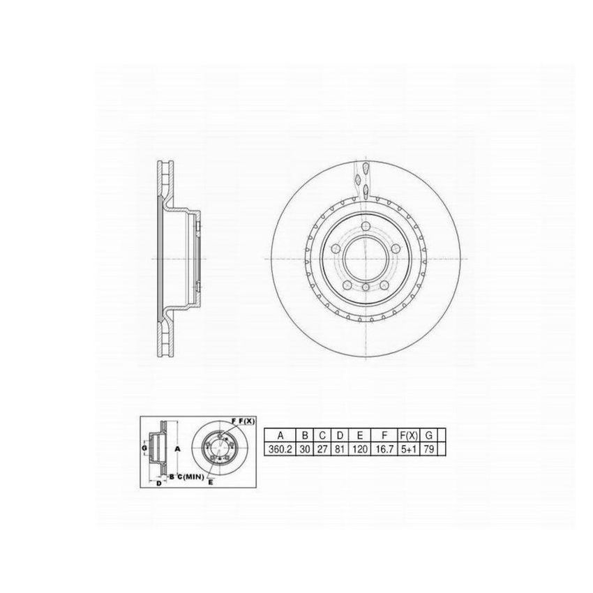 Winhere 6620987 Brake Rotor