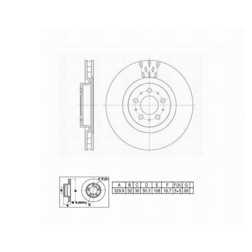 Winhere 6620997 Brake Rotor