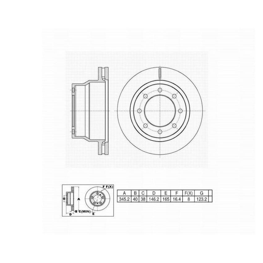 Winhere 6621028 Brake Rotor