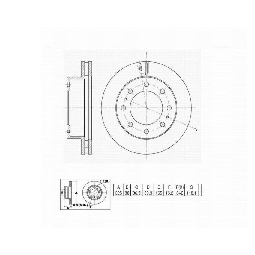 Winhere 6621030 Brake Rotor