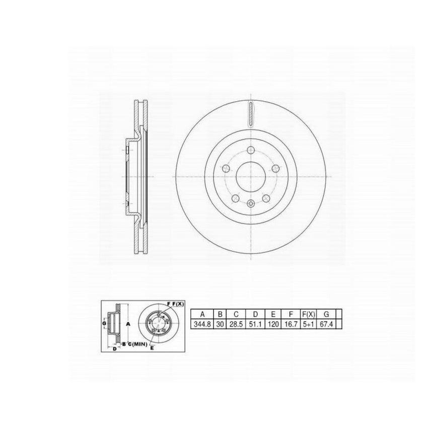 Winhere 6621041 Brake Rotor