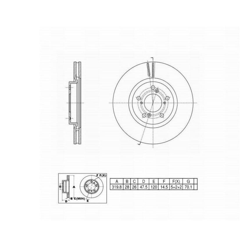 Winhere 6621129 Brake Rotor
