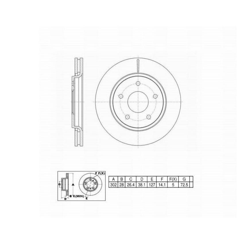 Winhere 6621213 Brake Rotor
