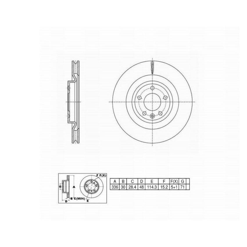 Winhere 6621320 Brake Rotor