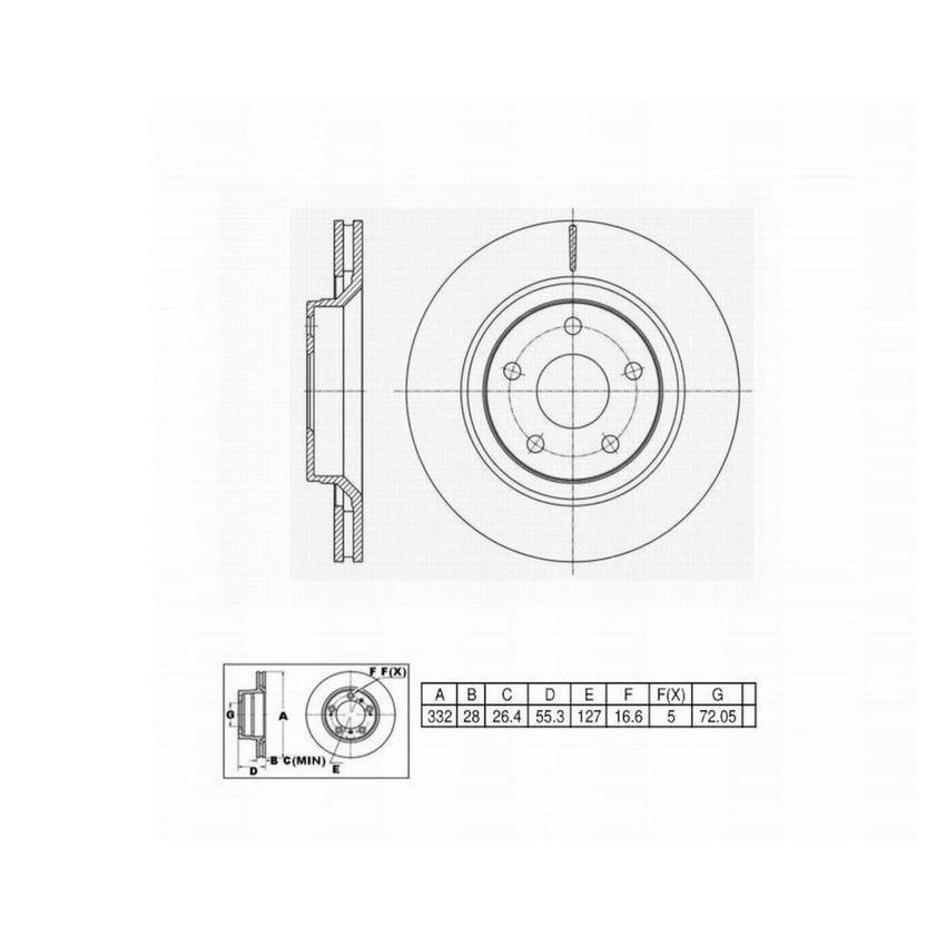 Winhere 6621523 Brake Rotor